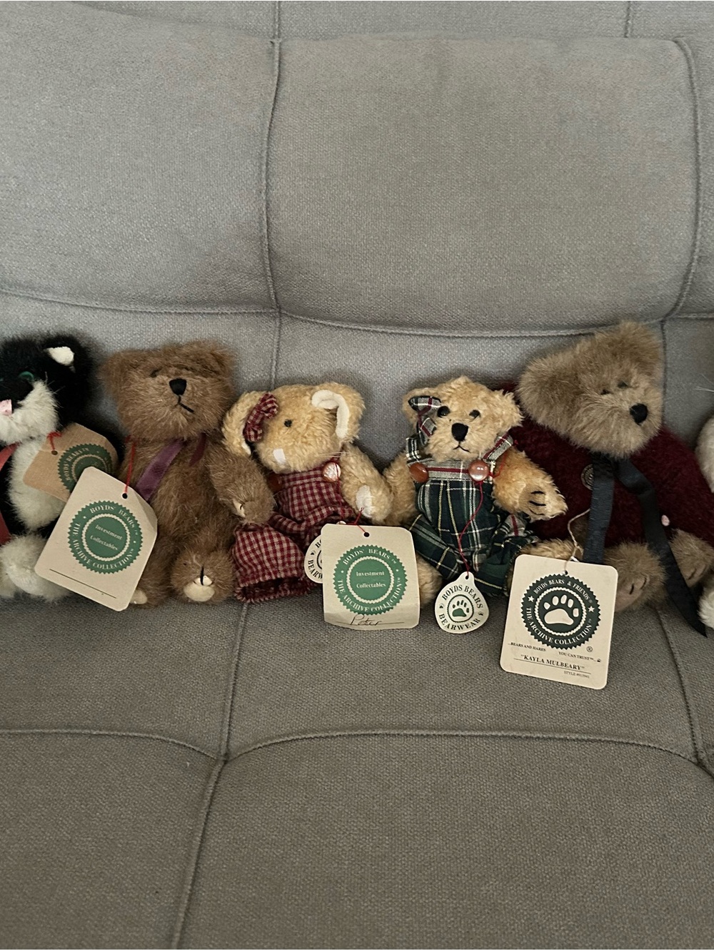 Boyds Bears Assorted Plush Bear Collection in Brown and Cream Tones